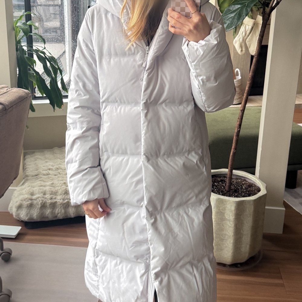 Long puffer coat